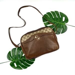 Gucci GG Horsebit Monogram Canvas Vintage Crossbody Bag Web Sherry Shoulder Logo